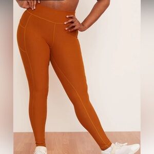 3 pair Wolven recycled plastic high rise pocket leggings, small